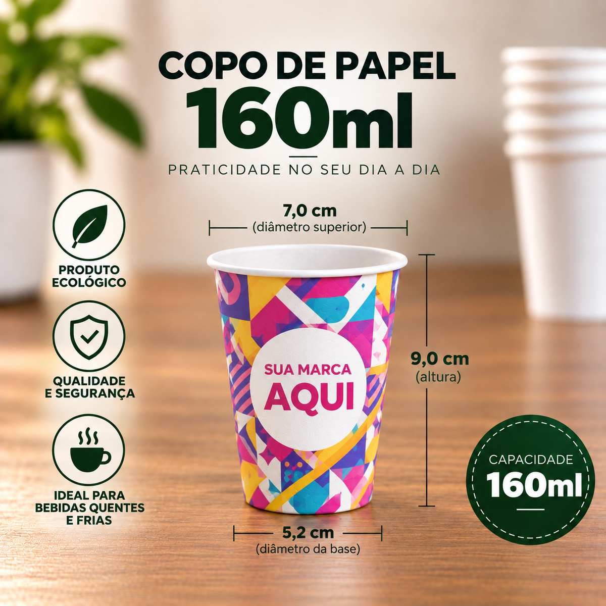 COPOS DE PAPEL PERSONALIZADOS