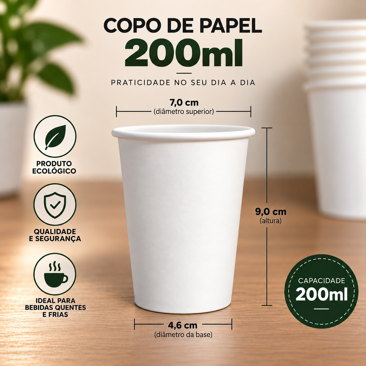Copos de papel
