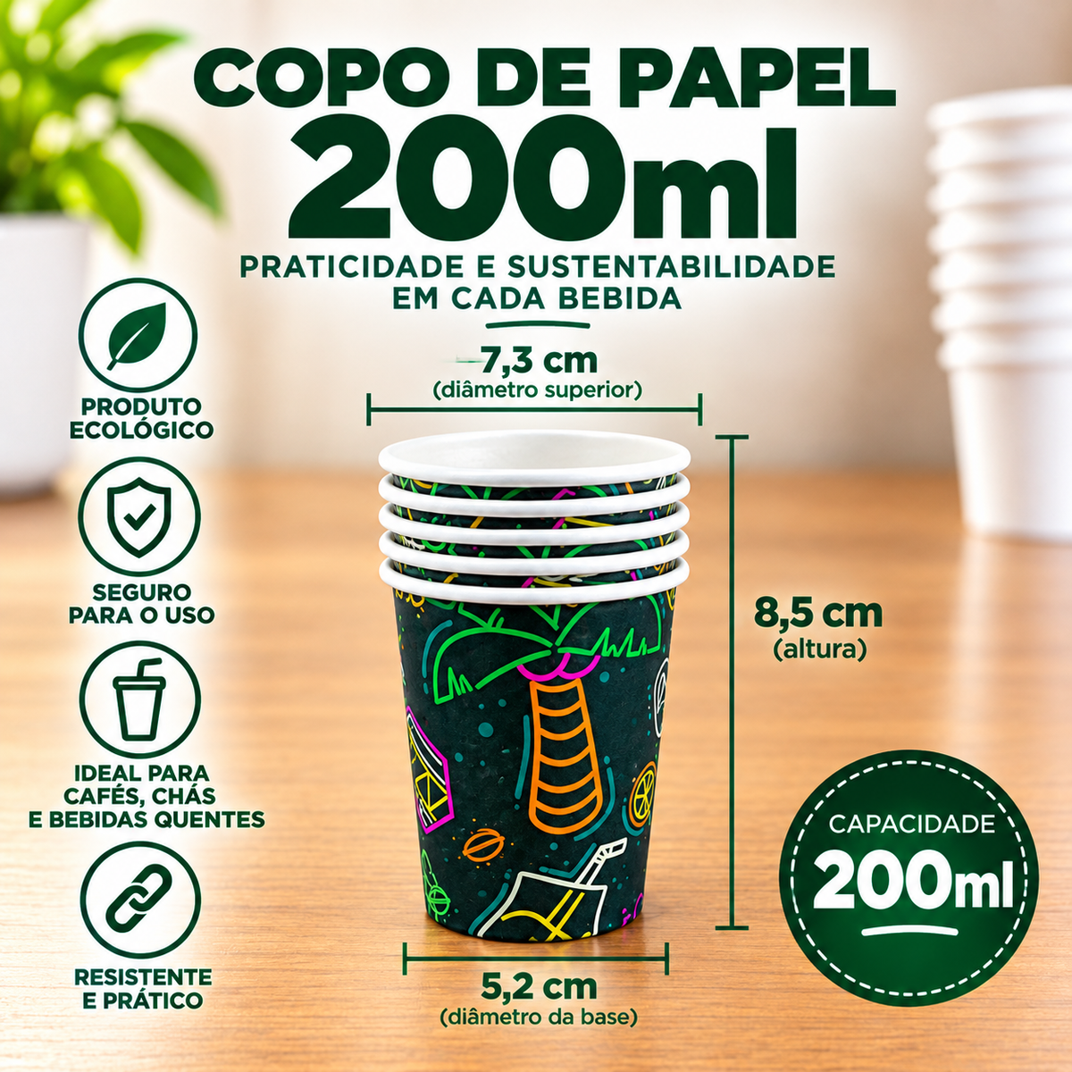 Copos Linha Festa 200ml
