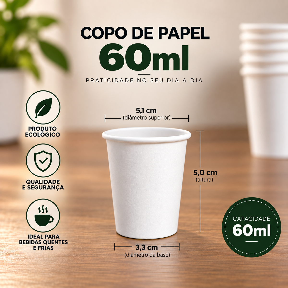 Copos de papel