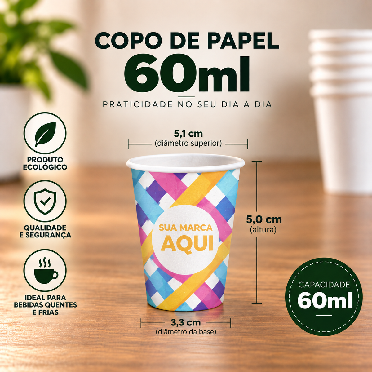 COPOS DE PAPEL PERSONALIZADOS